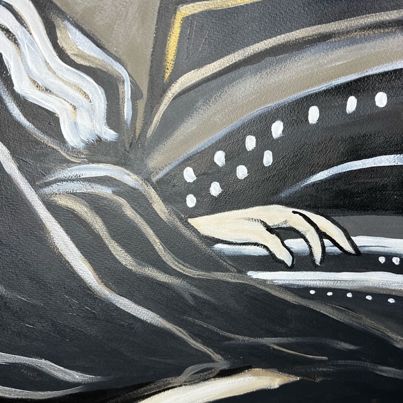 Artist John Froehlich Large Original 2006 Acrylic Wash “Musician” 22.5” x 30” - Picture 13 of 16